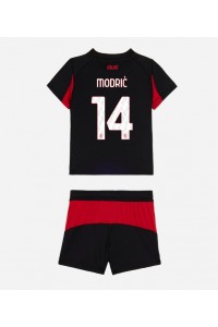 AC Milan Luka Modric #14 Babyklær Hjemme Fotballdrakt til barn 2025-26 Korte ermer (+ Korte bukser)